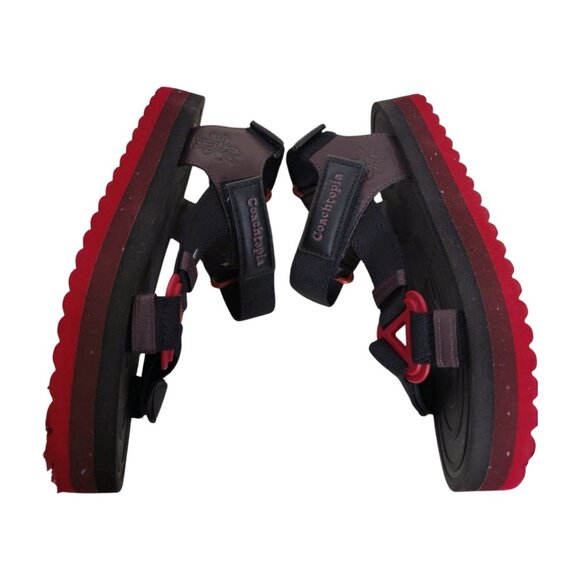 Coach Coachtopia Strappy Sandals in Black Oxblood Multi M5/W7 - Picture 5 of 9